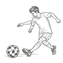 in a world full of noise, soccer is solace tattoo design idea