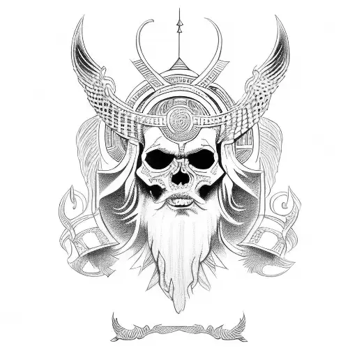 slavic gods tattoo design idea