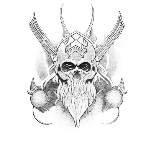 slavic gods tattoo design idea