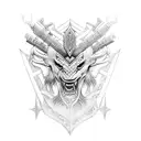 slavic gods and warriors tattoo design idea