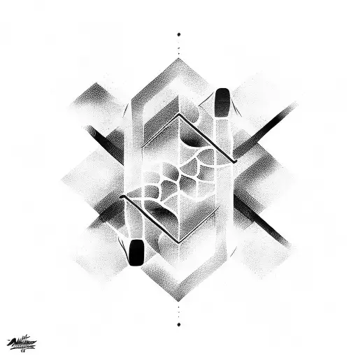 An abstract representation of Arctic monkeys' soundwaves tattoo design idea