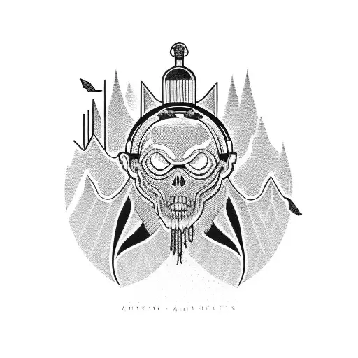 Arctic monkeys album cover with a twist tattoo design idea