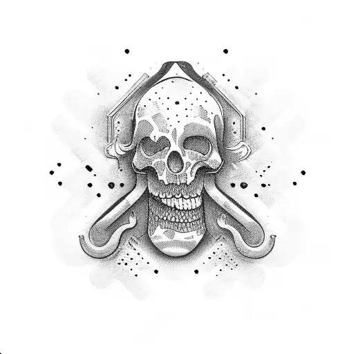 A Spanish-inspired design with a subtle reference to drugs and alcohol tattoo design idea