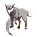 wolf demon tattoo design idea