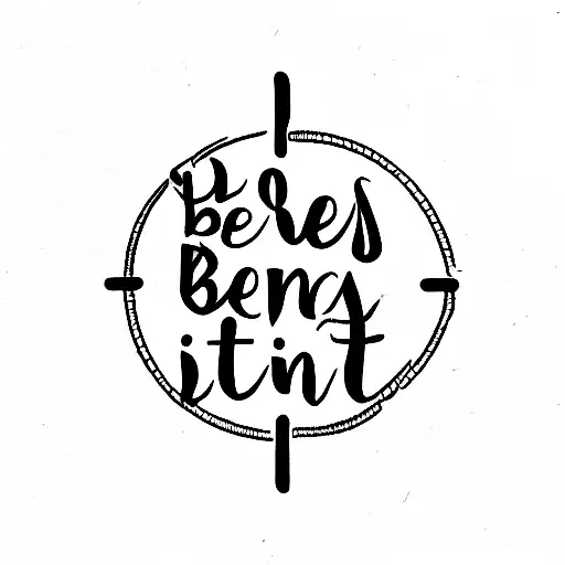 the words be a body incorporated into art for being mindful and present  tattoo design idea