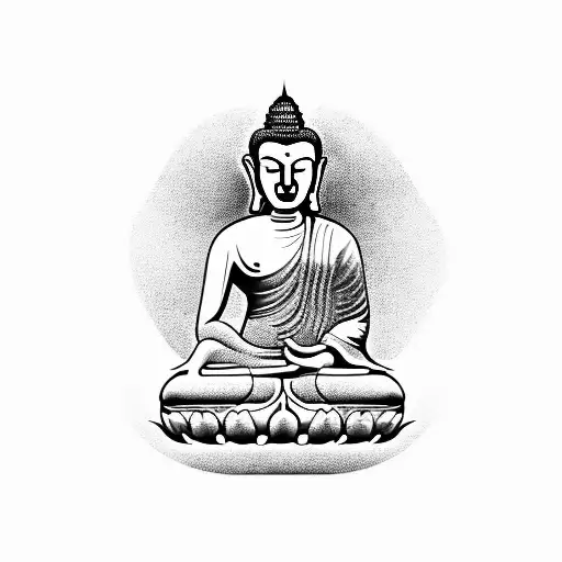 budha tattoo design idea