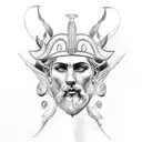 tattoo sketch greek god zeus sketch style  tattoo design idea