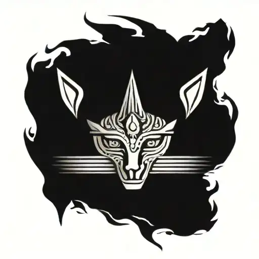egiptian god Bast  tattoo design idea
