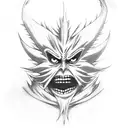Ryuk from Death Note tattoo design idea