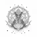 written peace kanji tattoo design idea