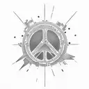 peace kanji tattoo design idea