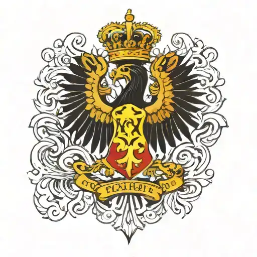 romanian coat of arms tattoo design idea