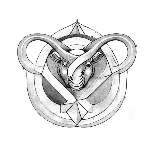 the letter "R" and four "E". for each letter "e" I want a piscis, Taurus, Gemini, and Aries symbol  tattoo design idea