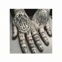 family tattoo containing portions of the fingerprints of all 5 family members  tattoo design idea