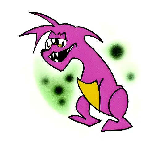 courage the cowardly dog tattoo design idea