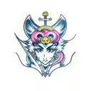 sailor moon tattoo design idea