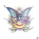 mariposa  tattoo design idea