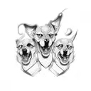 Cerberus  tattoo design idea
