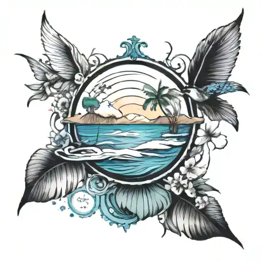 oasis half the world away  tattoo design idea