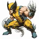 Wolverine character tattoo design idea