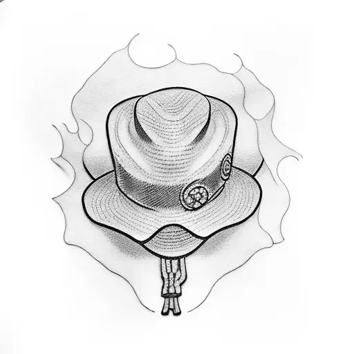 A tattoo that covers the entire arm featuring the Straw Hat Crew from One Piece tattoo design idea