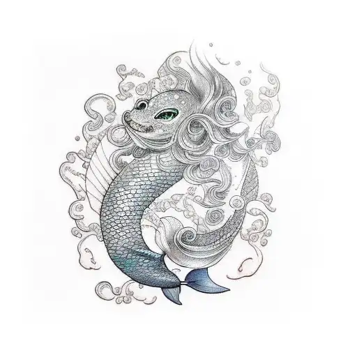 award winning,one of a kind,super detailed breathtaking mermaid tattoo design idea
