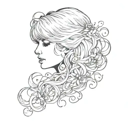 Taylor Swift lyrics tattoo design idea