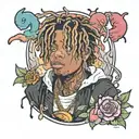 999 juice wrld tattoo design idea