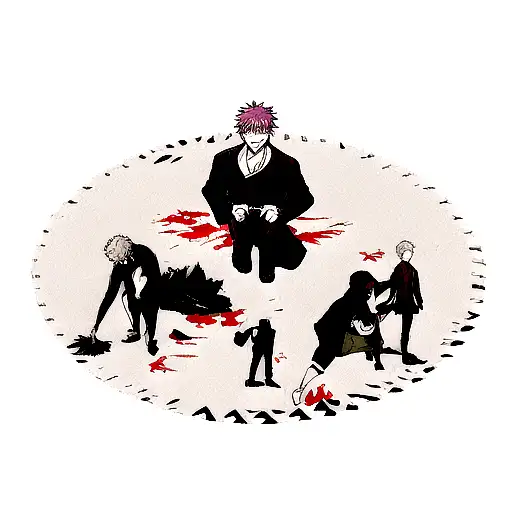 choso of the jujutsu kaisen tattoo design idea