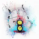 melting clock make it count tattoo design idea