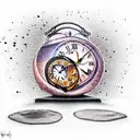 melting clock make it count tattoo design idea
