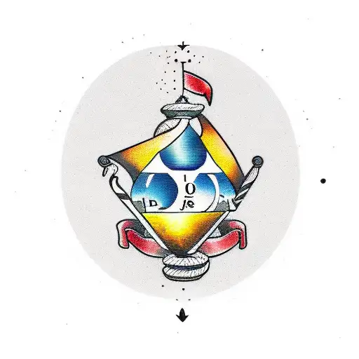 A minimalist design of a hourglass with the words 'Carpe Diem' in a bold font tattoo design idea