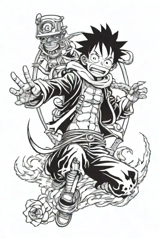 Monkey D. Luffy, Naruto, Harry Potter and Interstellar tattoo design idea