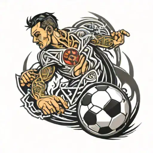 Make me a tattoo in graffiti style, it should have a football connection to VfB Stuttgart with the following details: 07 tattoo design idea