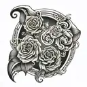 father daughter symbols  tattoo design idea
