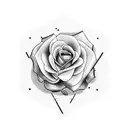 Hustle Till Die with rose tattoo design idea