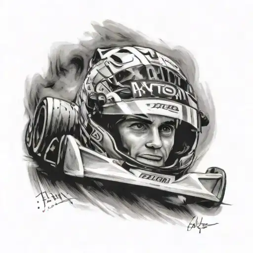 ayrton senna tattoo design idea