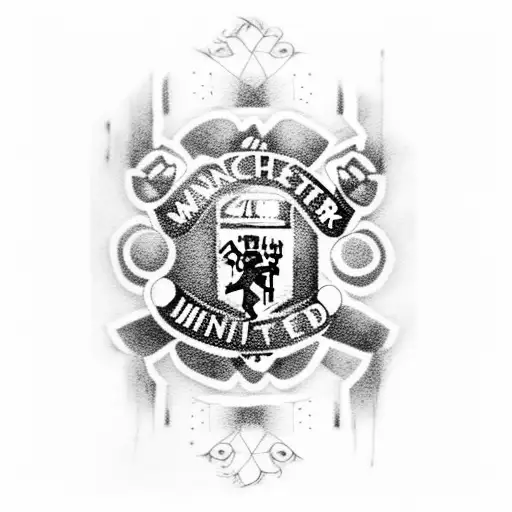manchester united tatto on arm tattoo design idea