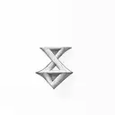 3d letters with negative space and hearts in the begative space of xx tattoo design idea