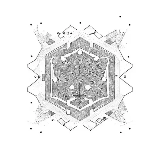 caffeine and THC chemical structure merge tattoo design idea