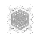caffeine and THC chemical structure merge tattoo design idea