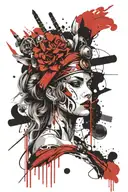 Athena goddess tattoo design idea