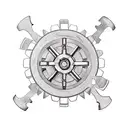 A powerful tattoo showcasing a problem-solving mindset with gears and puzzle pieces tattoo design idea