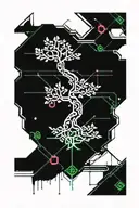apple tree tattoo design idea