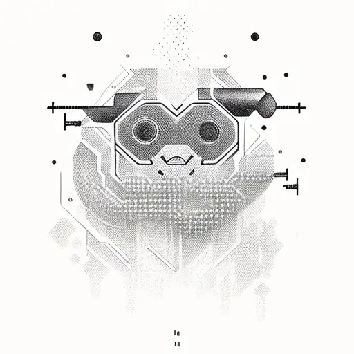 morse code HTFU line tattoo design idea