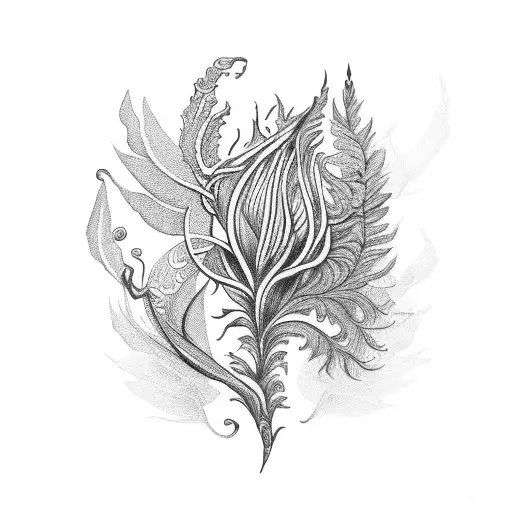 asphodel and wormwood tattoo tattoo design idea