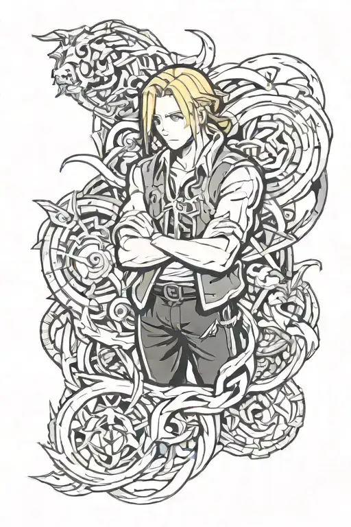 Fullmetal alchemist tattoo design idea