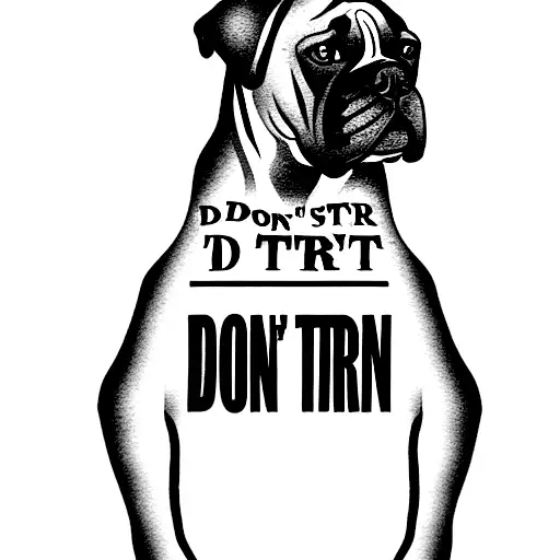 grave with a boxer on it and a quote saying "don't try" underneath it tattoo design idea