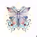 subdermal armor lunar moth tattoo design idea