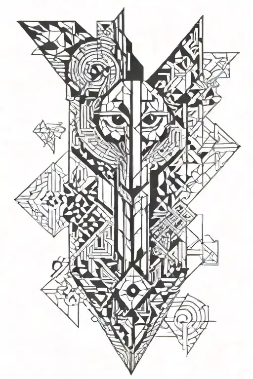 totem pop culture icon tattoo design idea